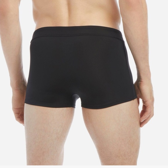 2(X)IST Men's Cabo Solid Square Leg Swim Brief, Black, Small - Picture 5 of 6